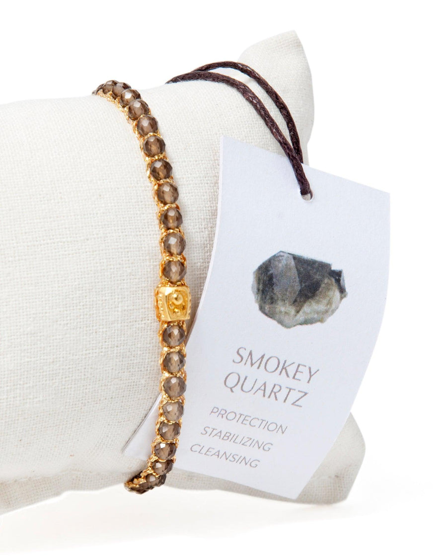 Smoky Quartz Bracelet | Gold