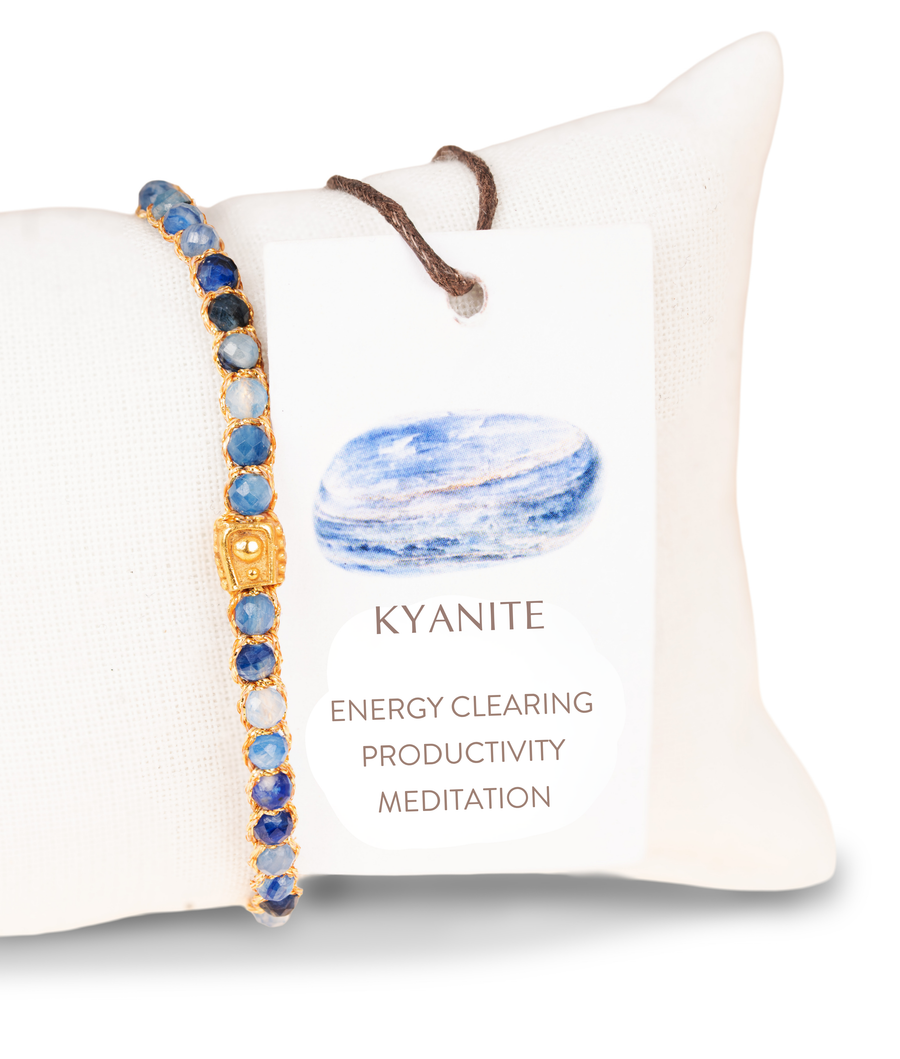 Kyanite Bracelet | Gold