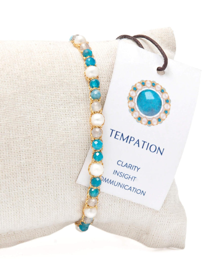 Fresh Water Pearl & Gemstone Bracelet | Temptation - Samapura Jewelry