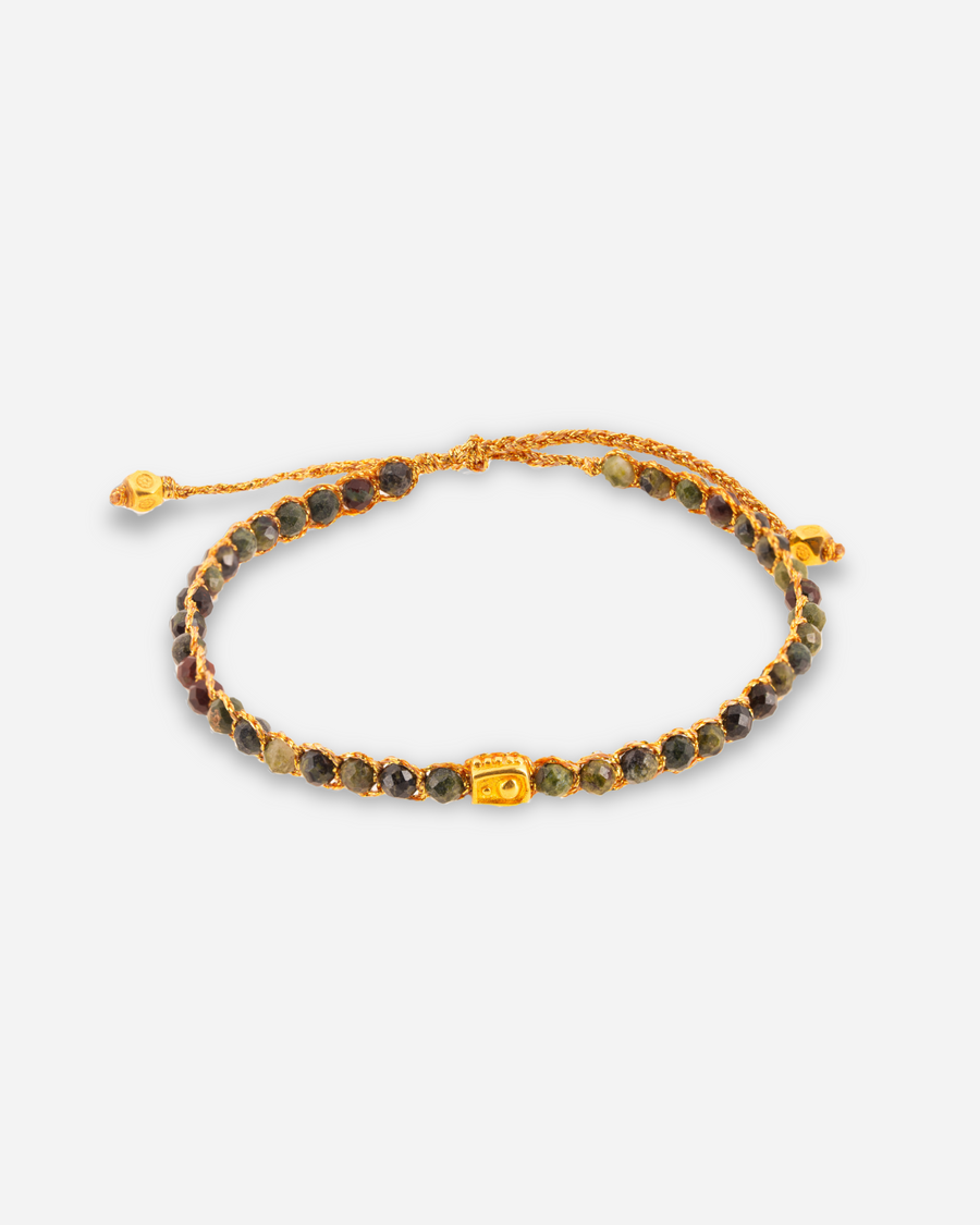 Bloodstone Bracelet | Gold