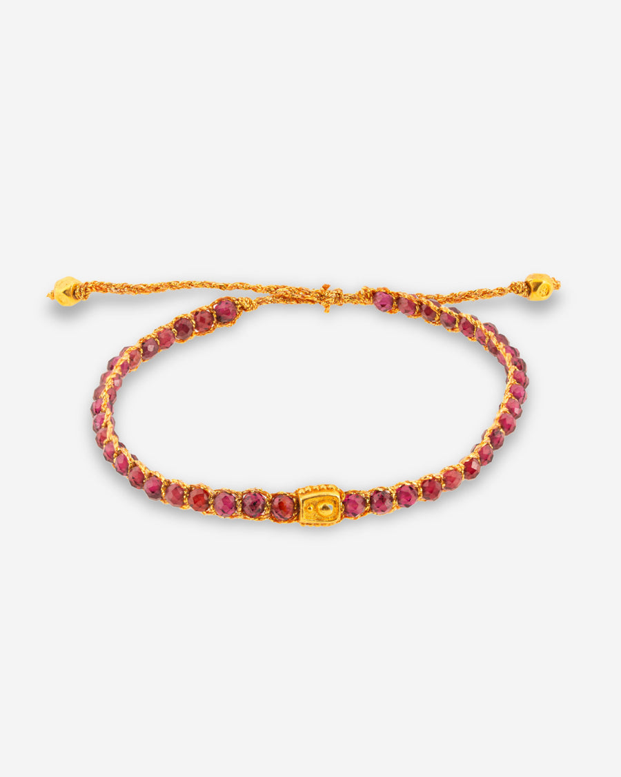 Violet Garnet  Bracelet | Gold