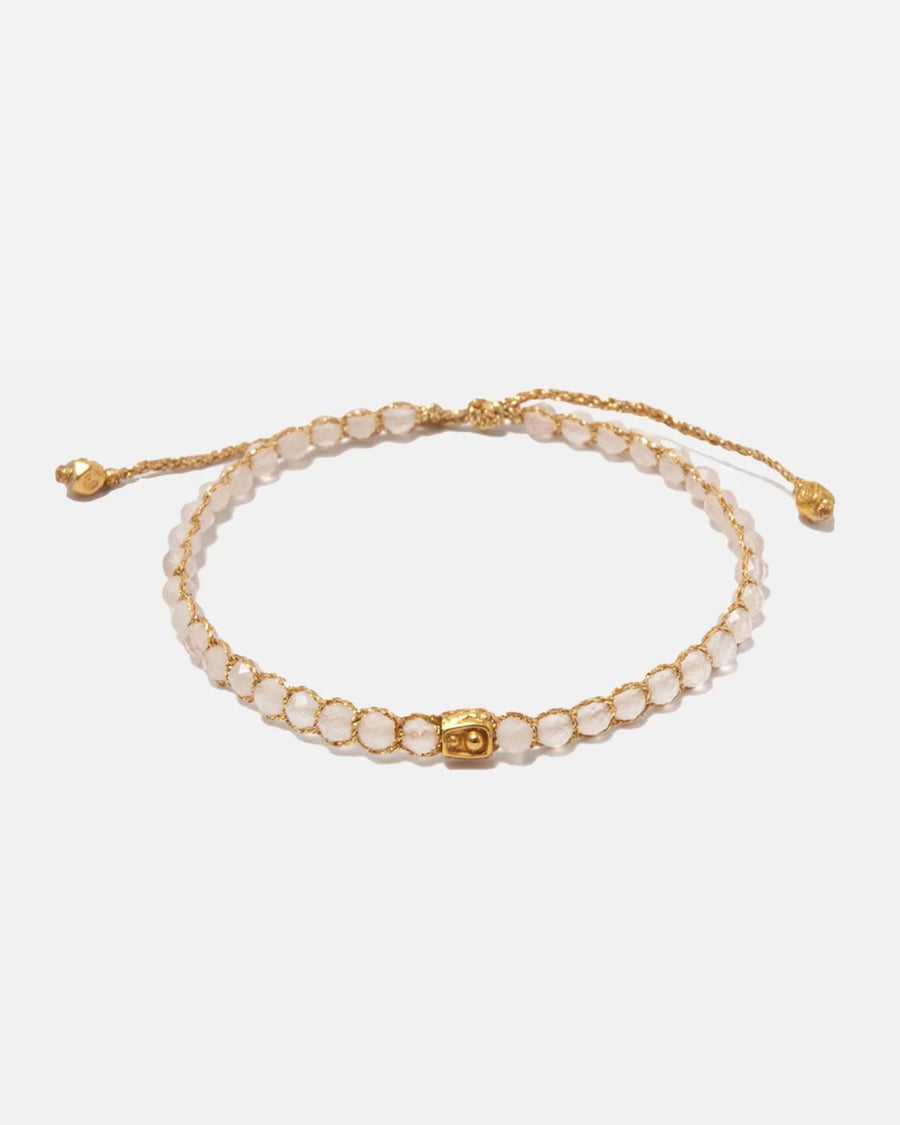 Rose Quartz Bracelet | Gold