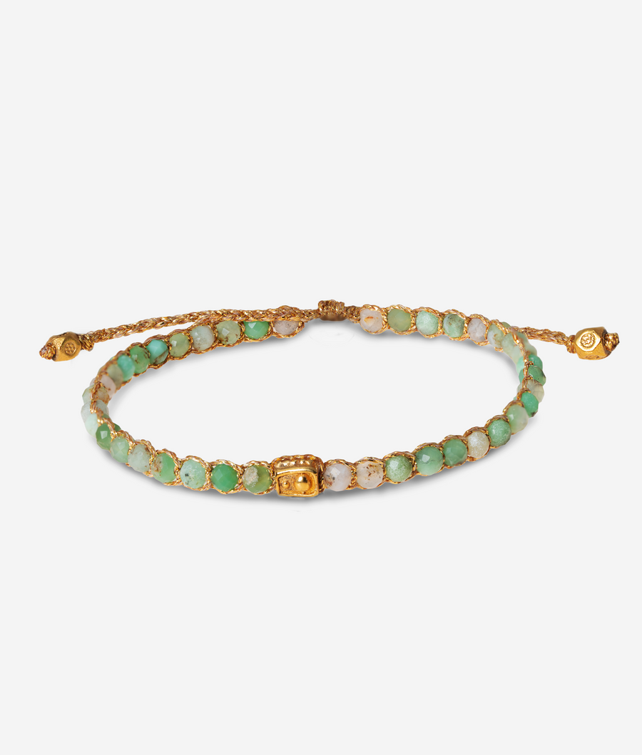 Chrysoprase Bracelet | Gold
