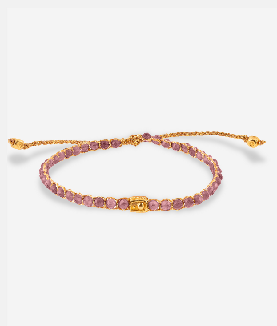 Rhodolite Sri Lanka  Bracelet | Gold