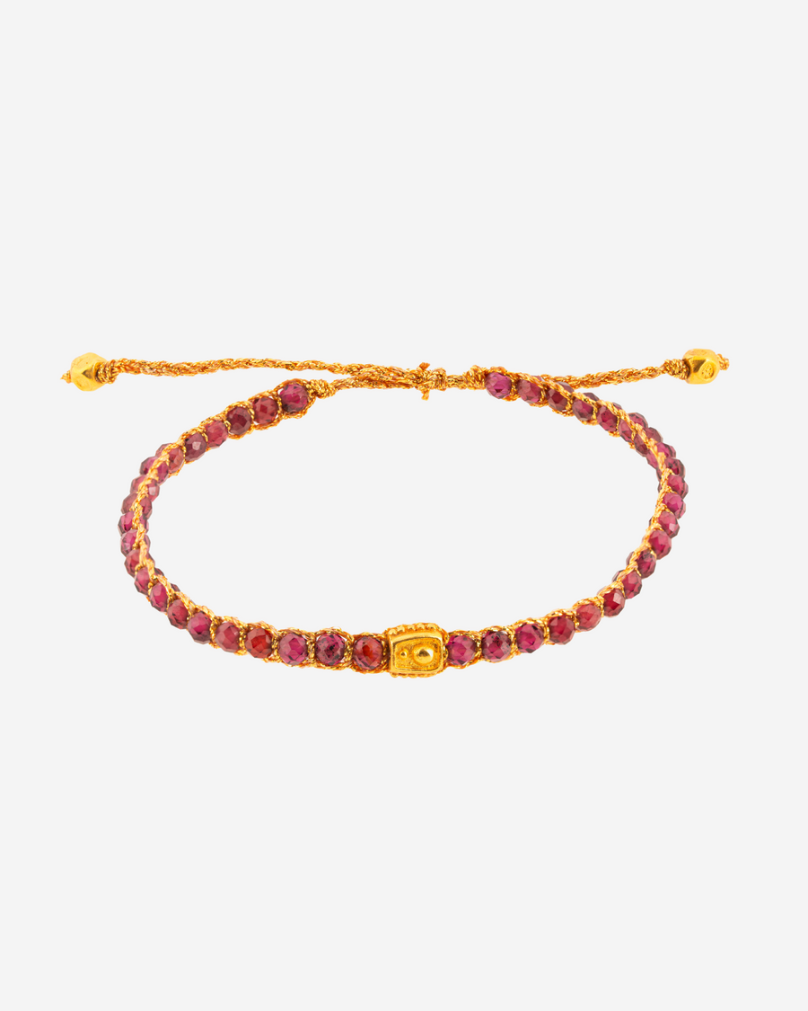 Violet Garnet  Bracelet | Gold