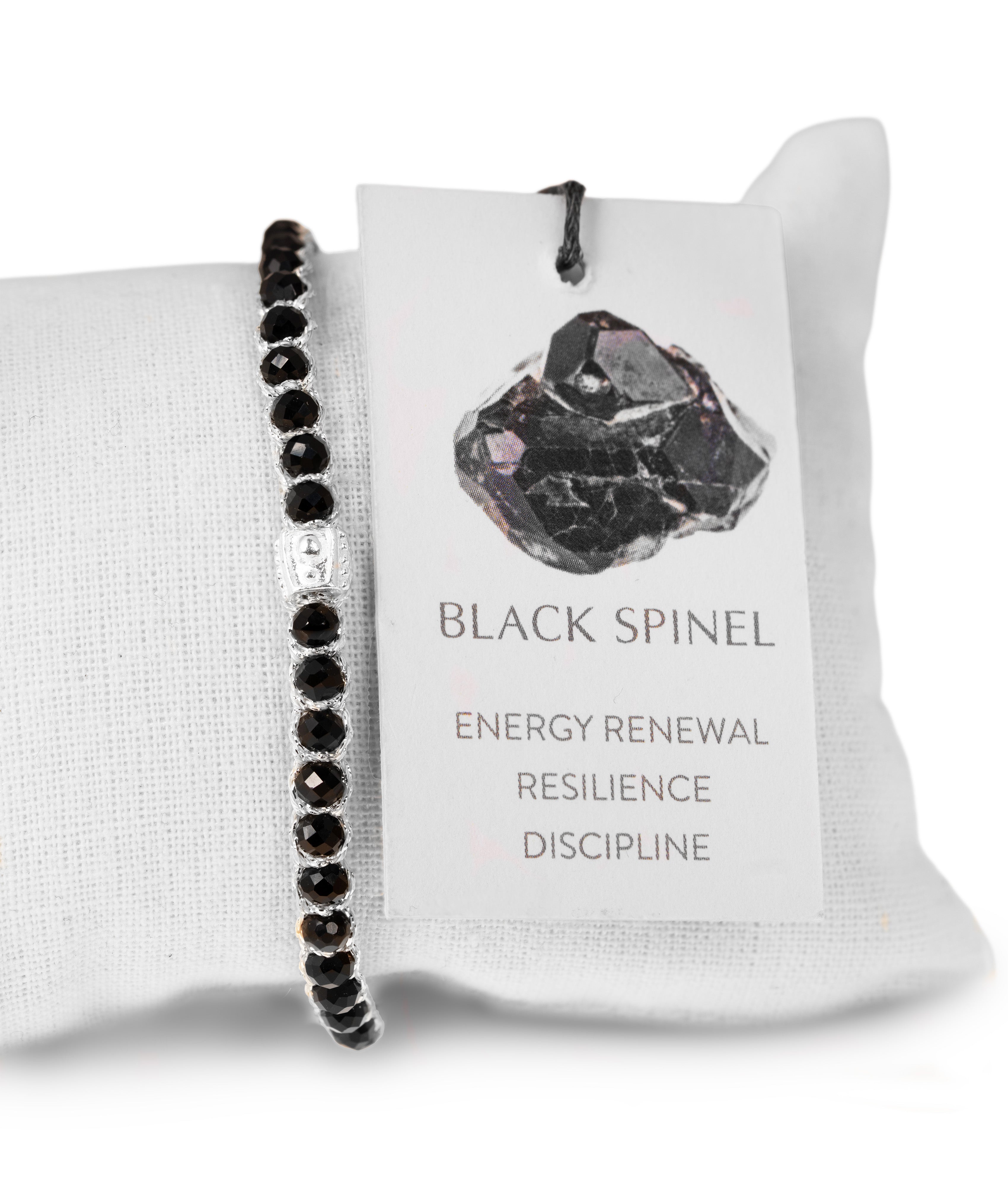 Black Spinel Bracelet | Silver – Samapura Jewelry