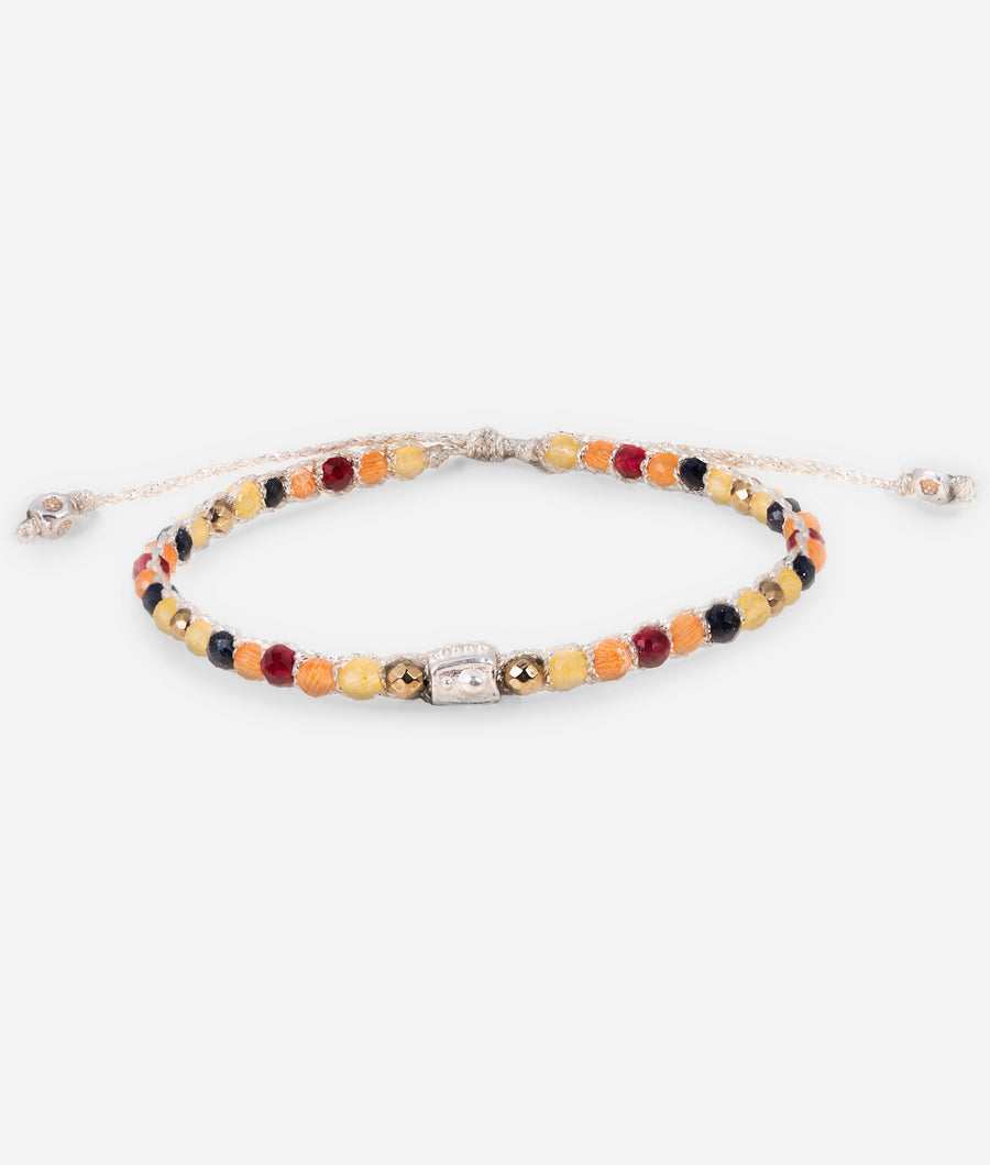 Gelang Lepidolite | Benang Emas