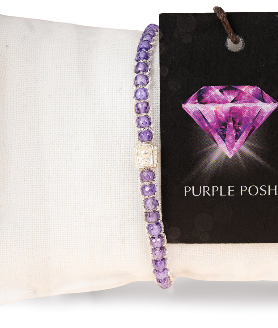 The Purple Posh Bracelet | Silver