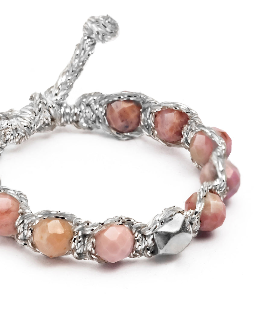 Cincin Rhodonite dari Argentina | Benang Emas