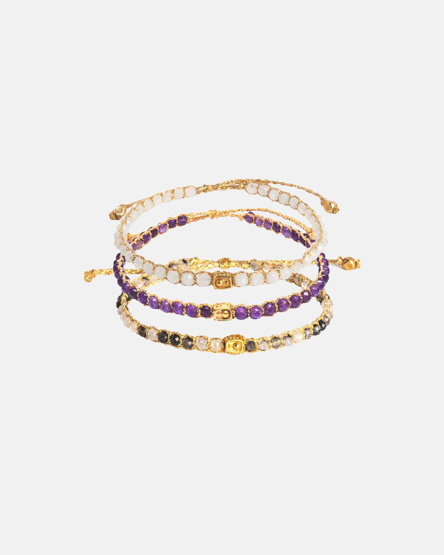 Aquarius Stack Bracelets | Gold - Samapura Jewelry