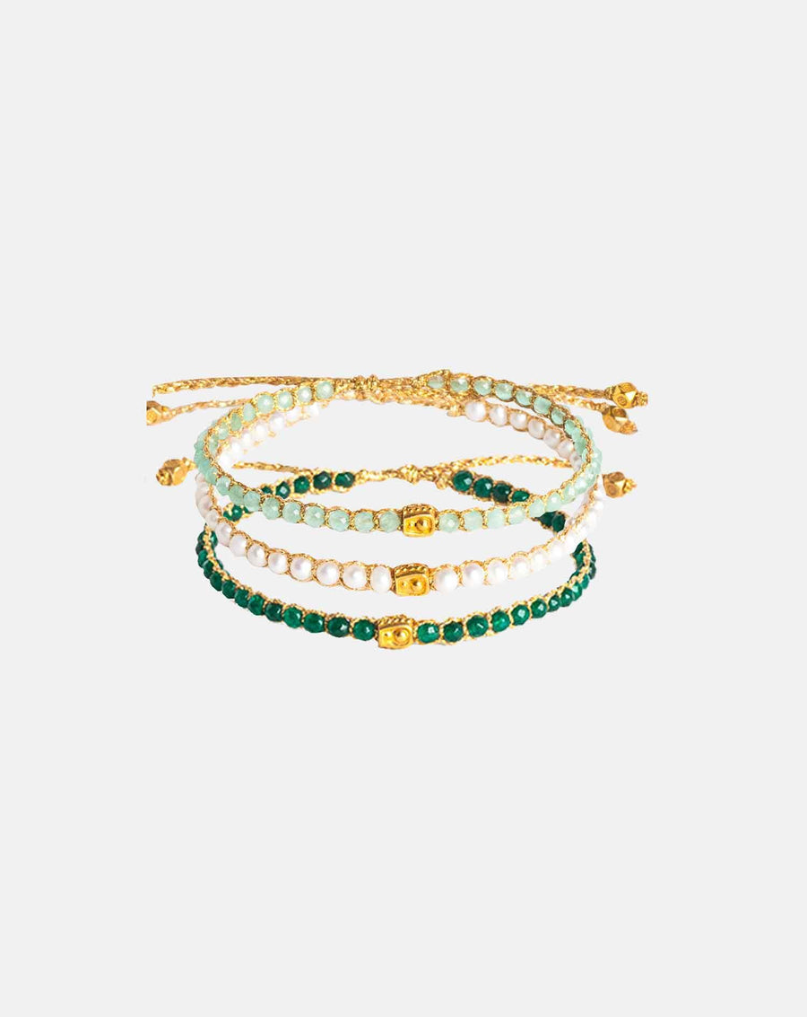 Gemini Stack Bracelets | Gold - Samapura Jewelry