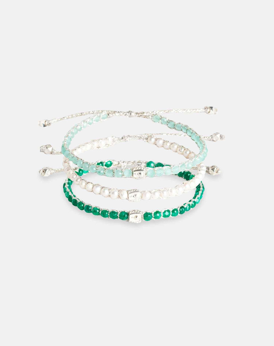 Gemini Stack Bracelets | Silver - Samapura Jewelry