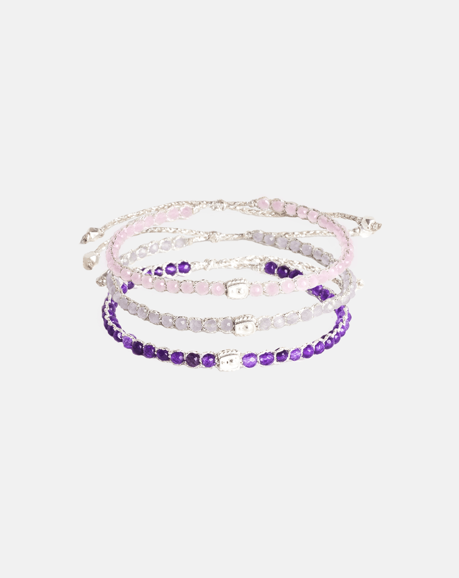 Girly Stack Bracelets | Silver - Samapura Jewelry