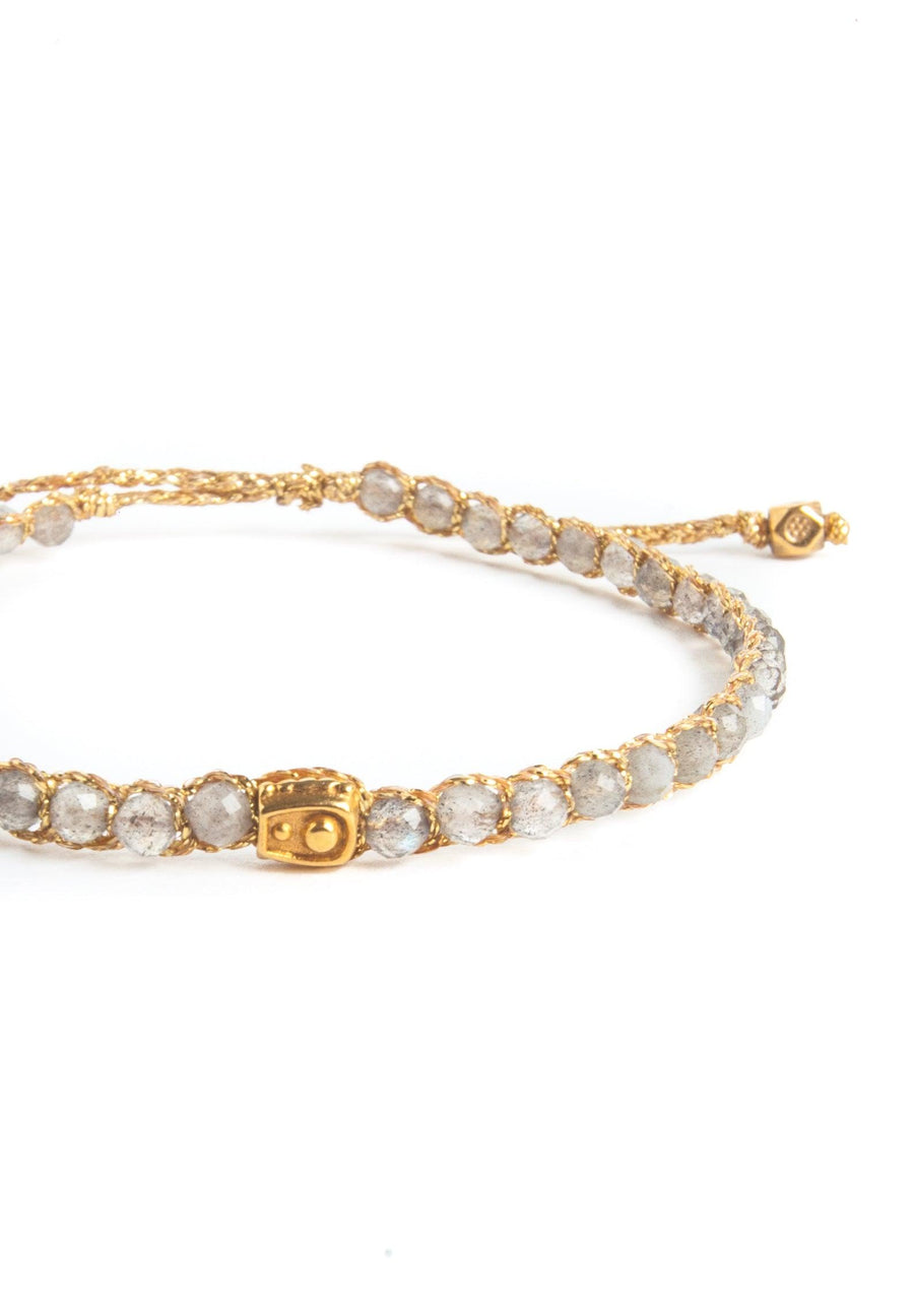 Labradorite Bracelet | Gold - Samapura Jewelry