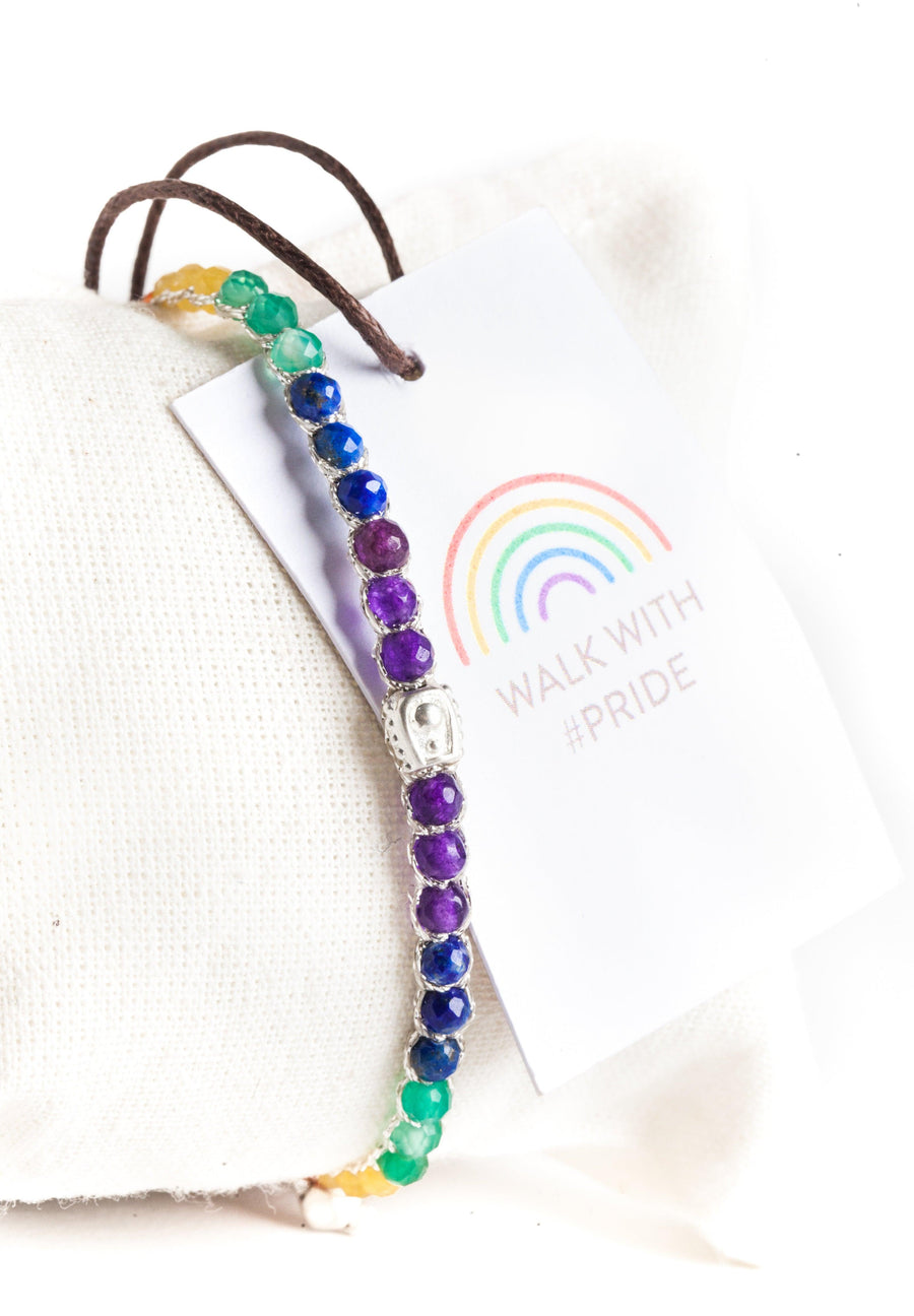 Rainbow Bold Bracelet | Silver