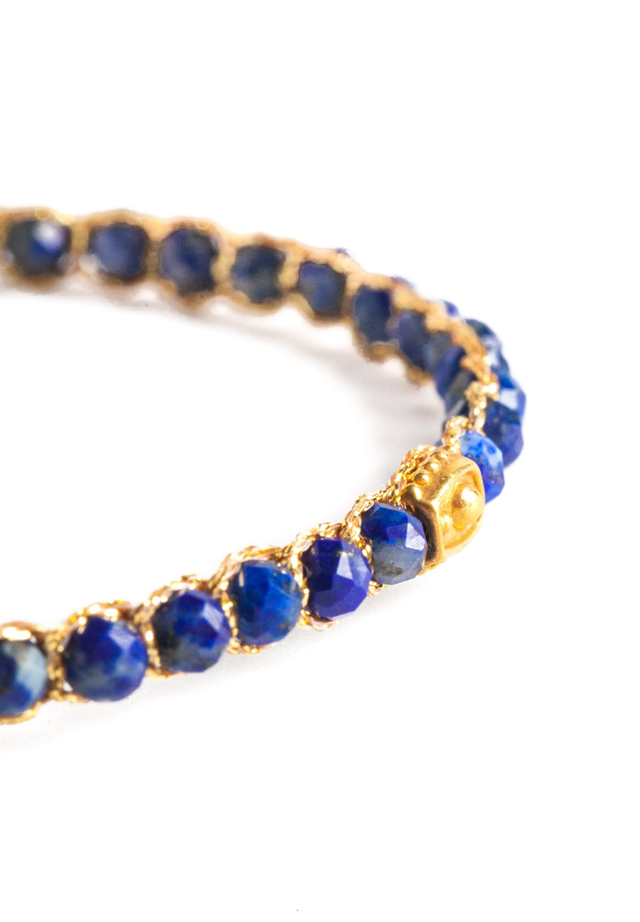 Lapis Lazuli Bracelet | Gold - Samapura Jewelry