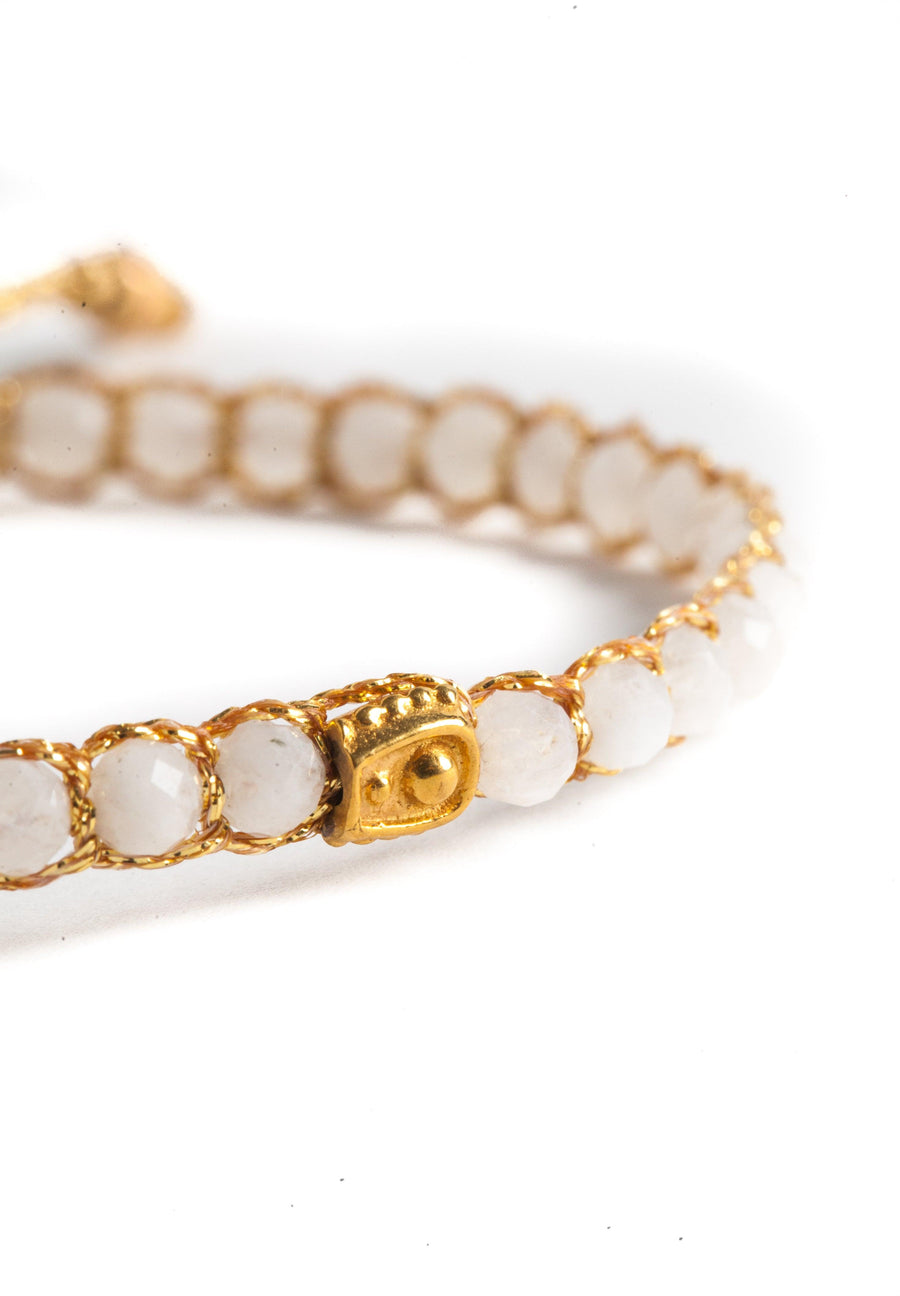 Moonstone Bracelet | Gold