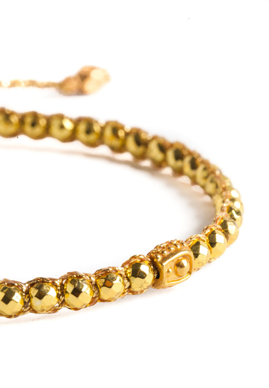 Pyrite Bracelet | Gold - Samapura Jewelry