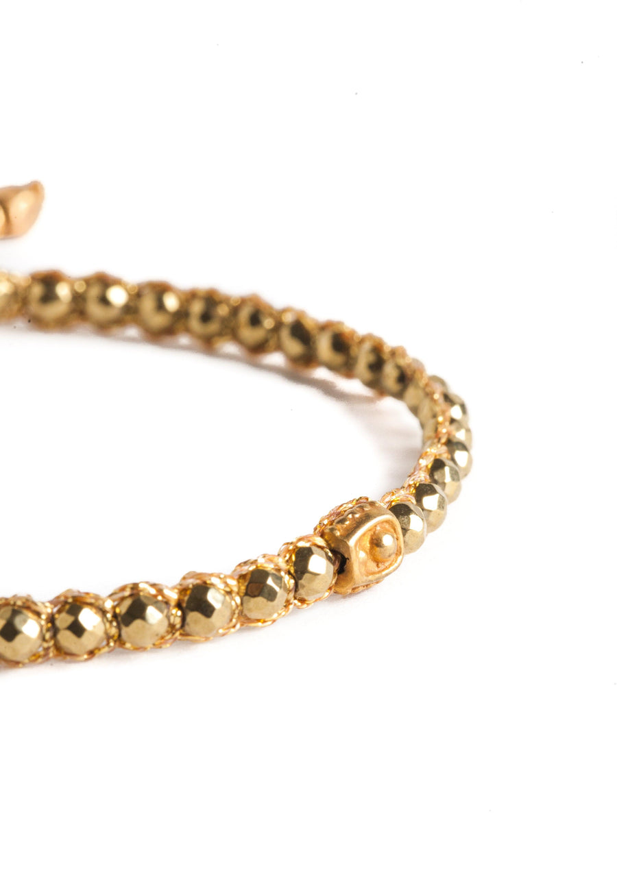 Pyrite Vintage Bracelet | Gold - Samapura Jewelry