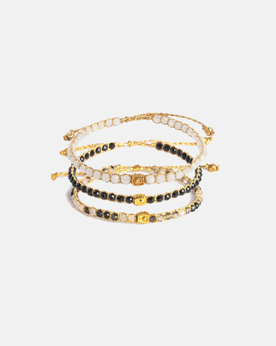 Dusk Stack Bracelets | Gold - Samapura Jewelry