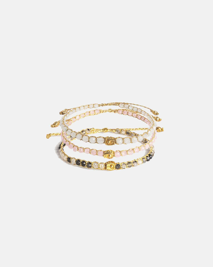 Moon Stack Bracelets | Gold - Samapura Jewelry
