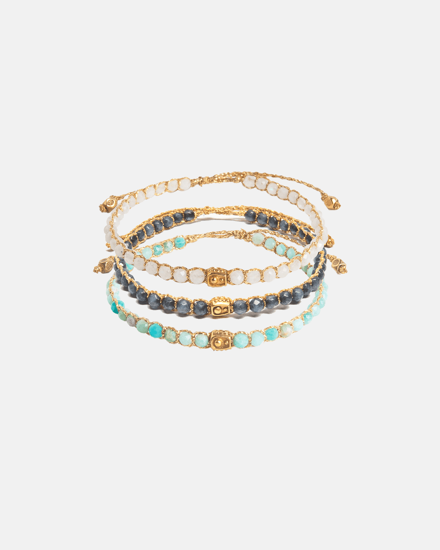 Ocean Stack Bracelets | Gold - Samapura Jewelry