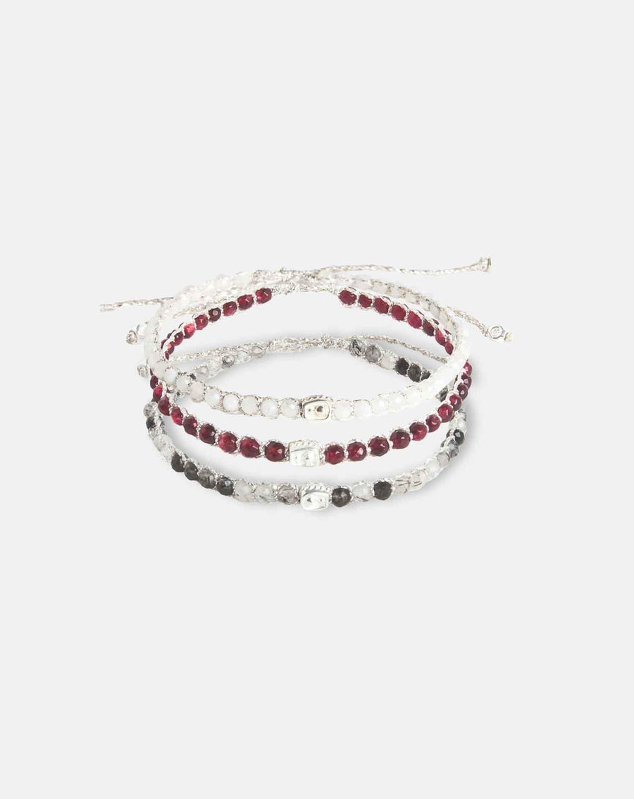 Passion Stack Bracelets | Silver - Samapura Jewelry
