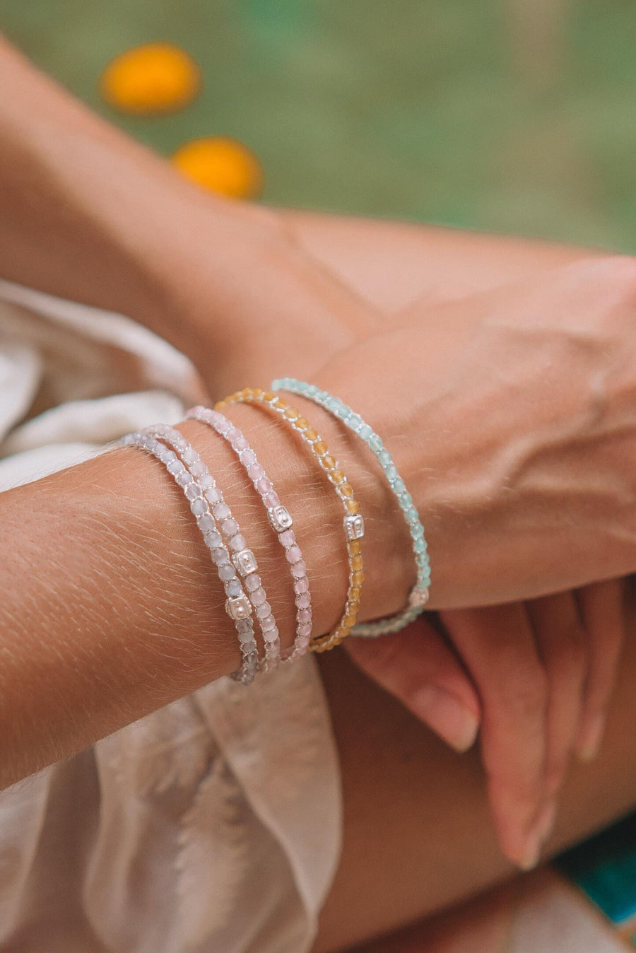 Summer Stack Bracelets | Silver - Samapura Jewelry