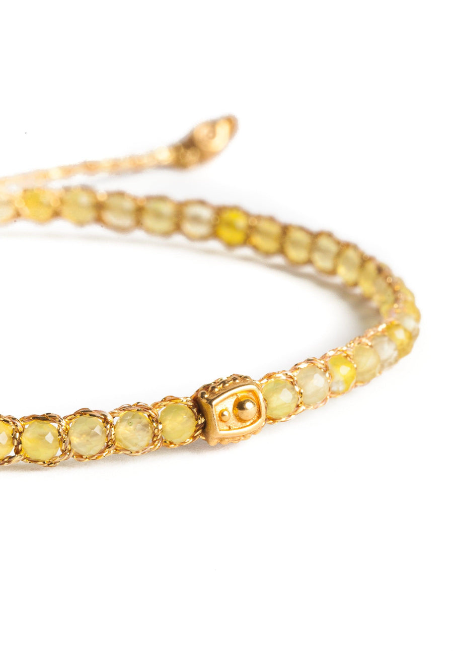 Yellow Calcite Bracelet | Gold - Samapura Jewelry