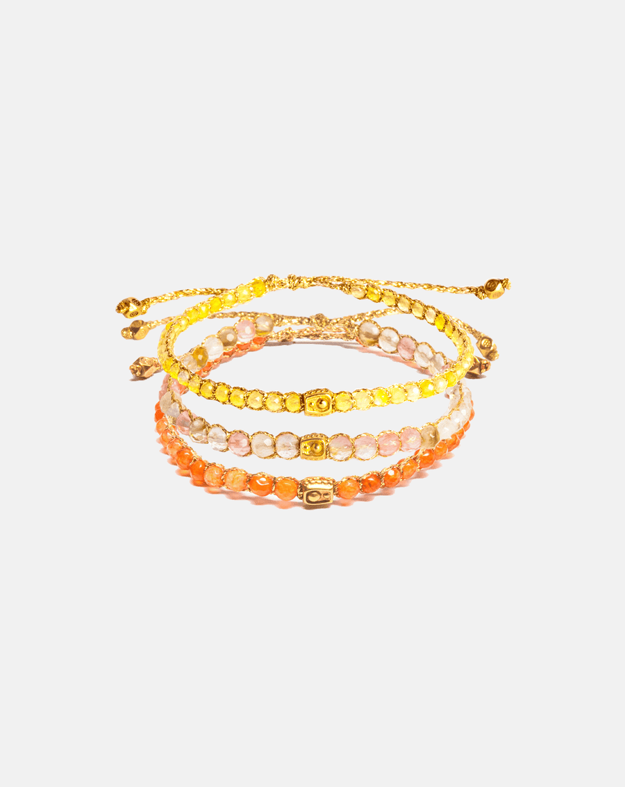 Sunshine Stack Bracelets | Gold