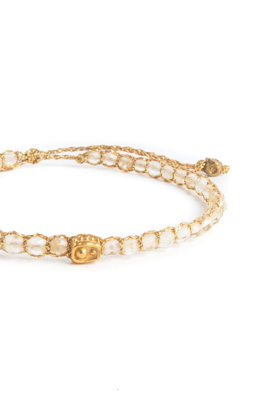 Lemon Quartz Bracelet | Gold - Samapura Jewelry