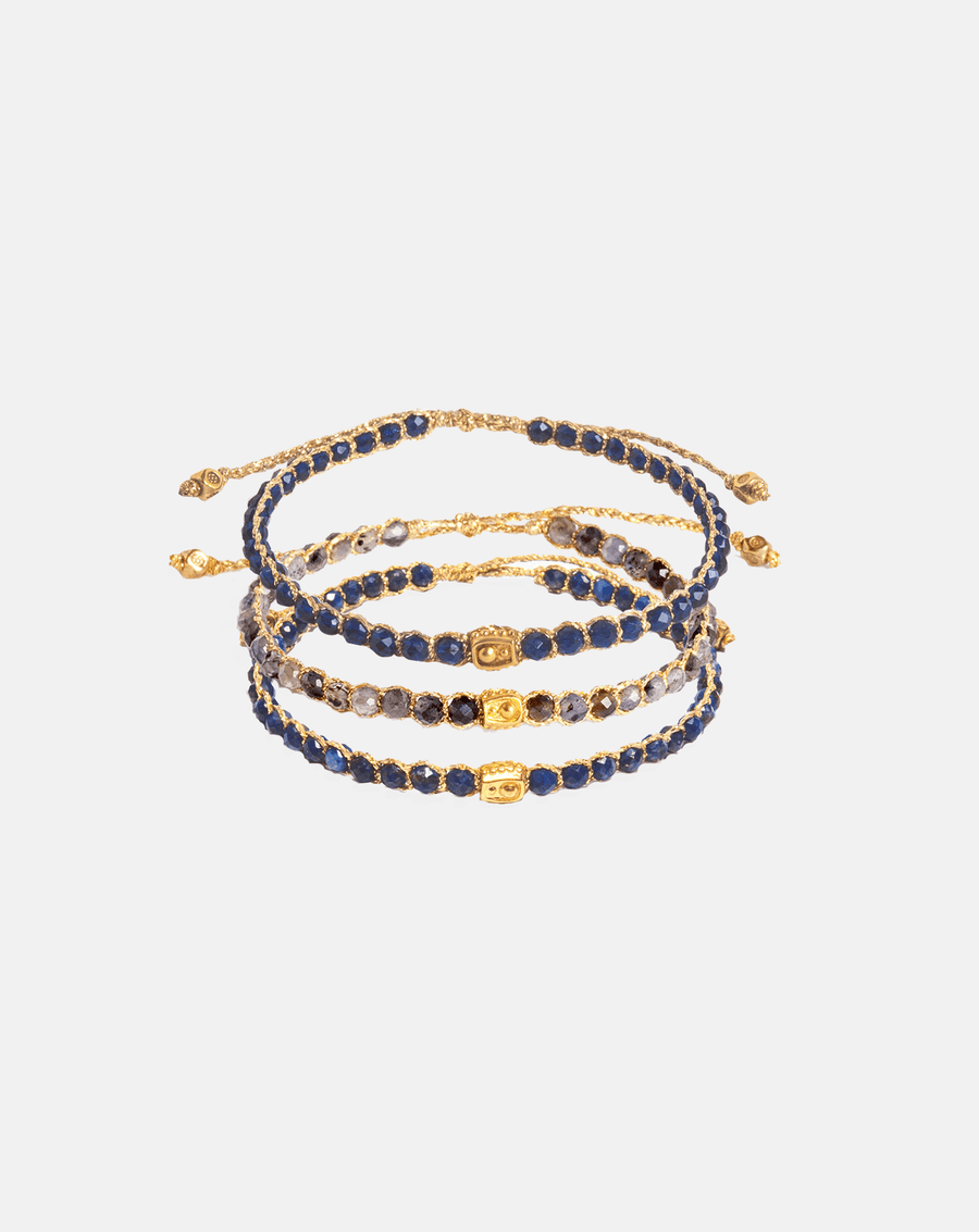 Third Chakra Stack Bracelets | Gold - Samapura Jewelry