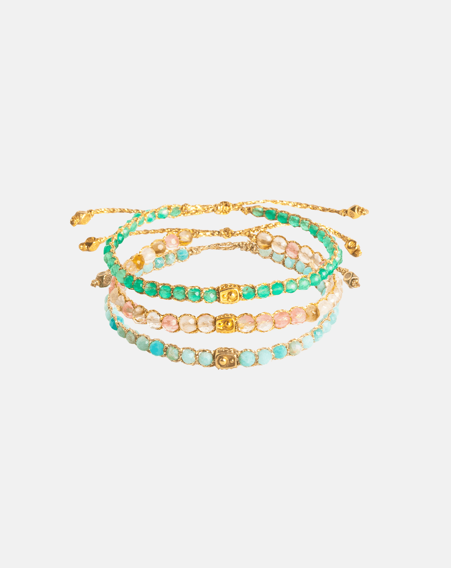Virgo Stack Bracelets | Gold - Samapura Jewelry