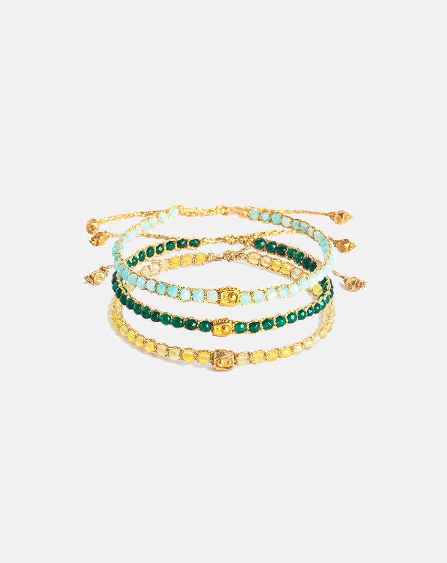 Beach Stack Bracelets | Gold - Samapura Jewelry