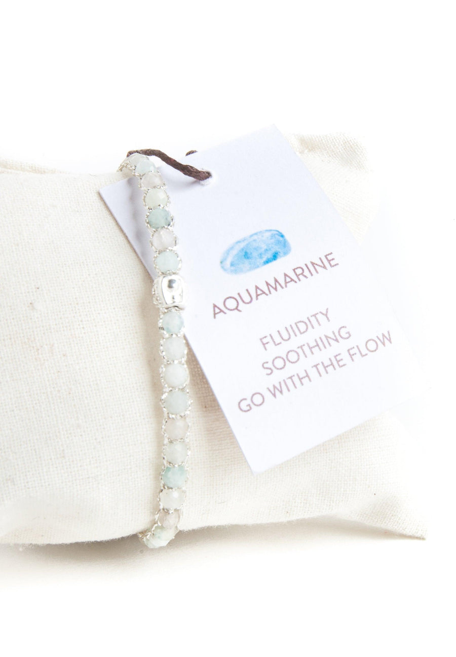 Aquamarine Bracelet | Silver