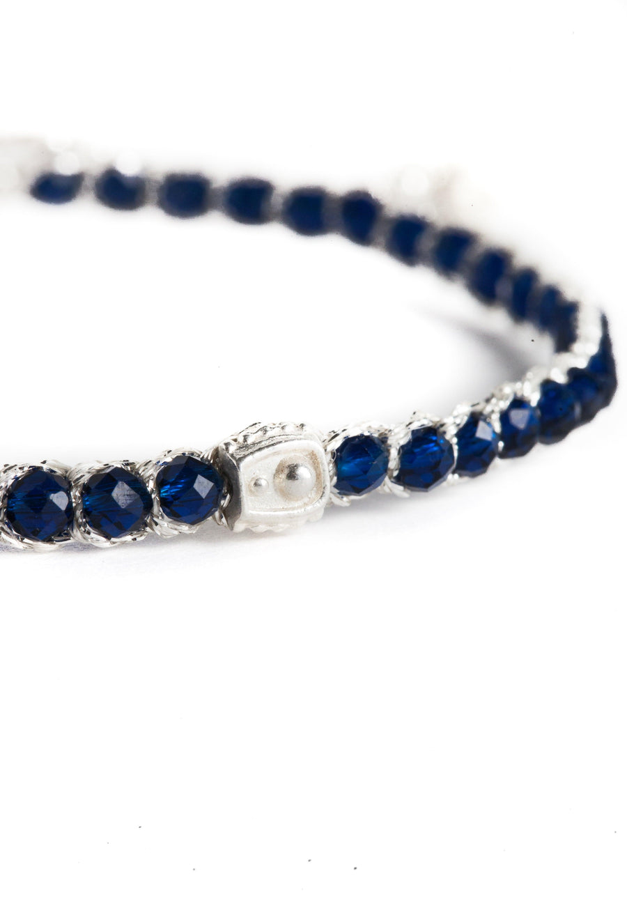 Blue Spinel  Bracelet | Silver