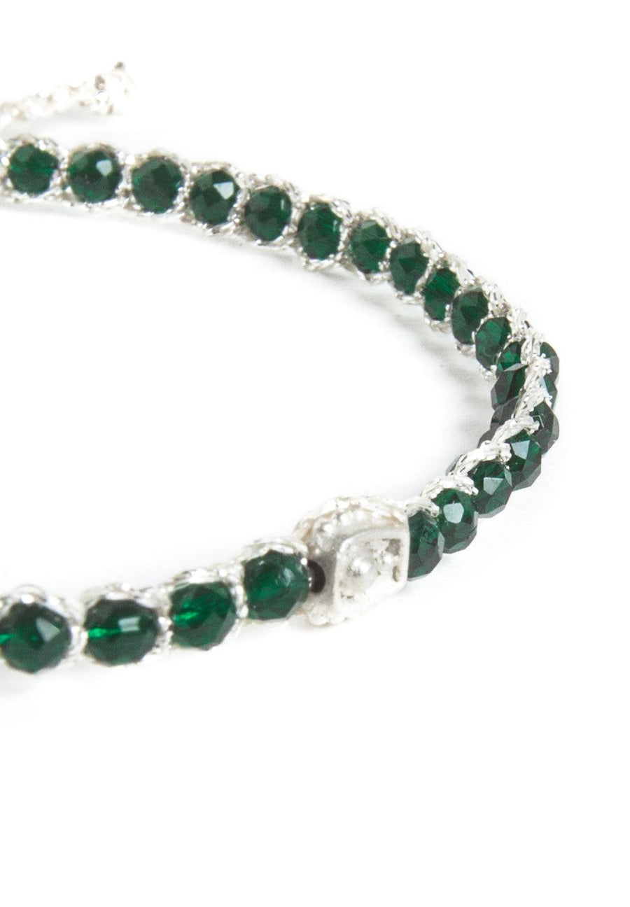 Green Spinel Bracelet | Silver - Samapura Jewelry
