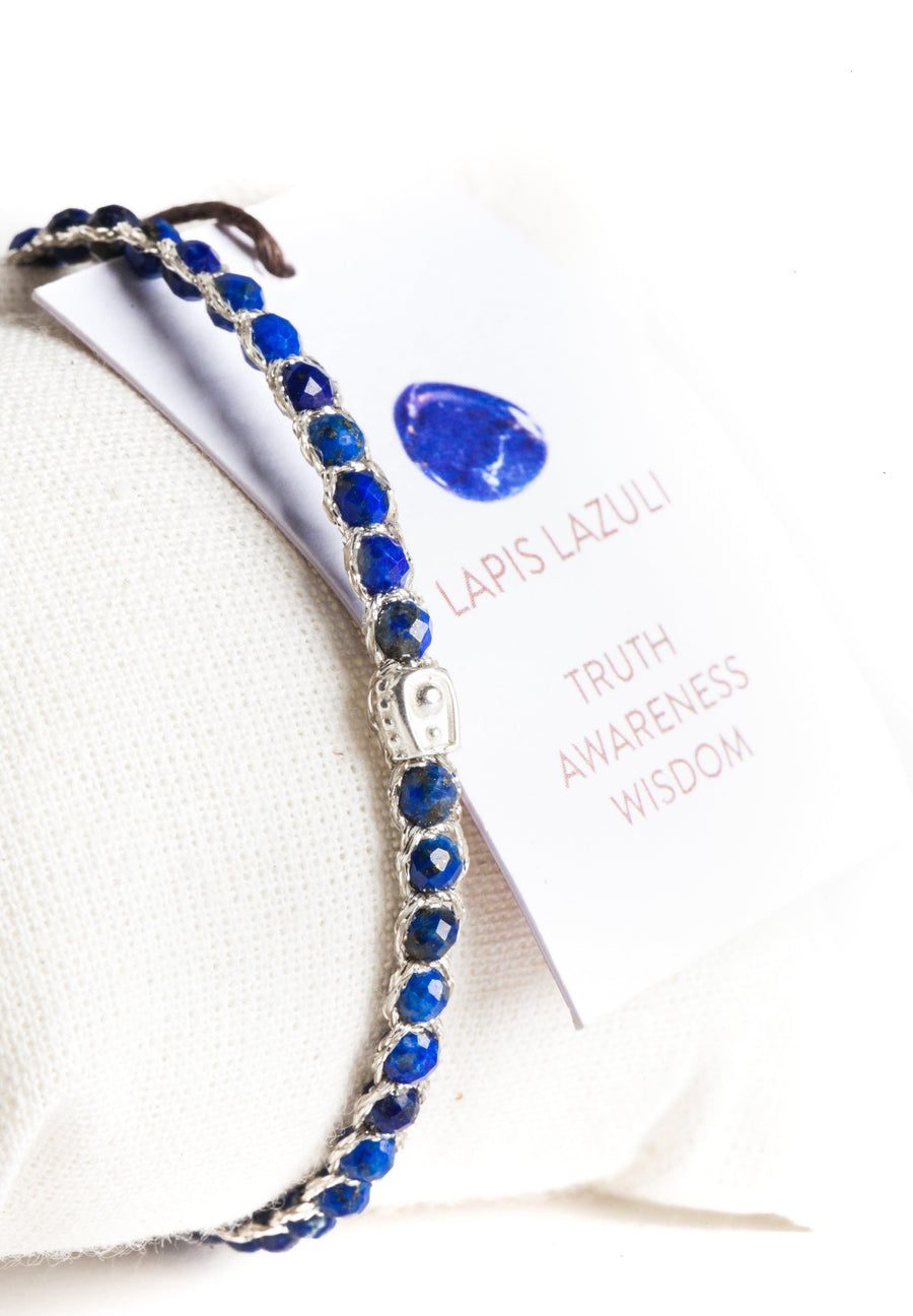 Lapis Lazuli Bracelet | Silver - Samapura Jewelry
