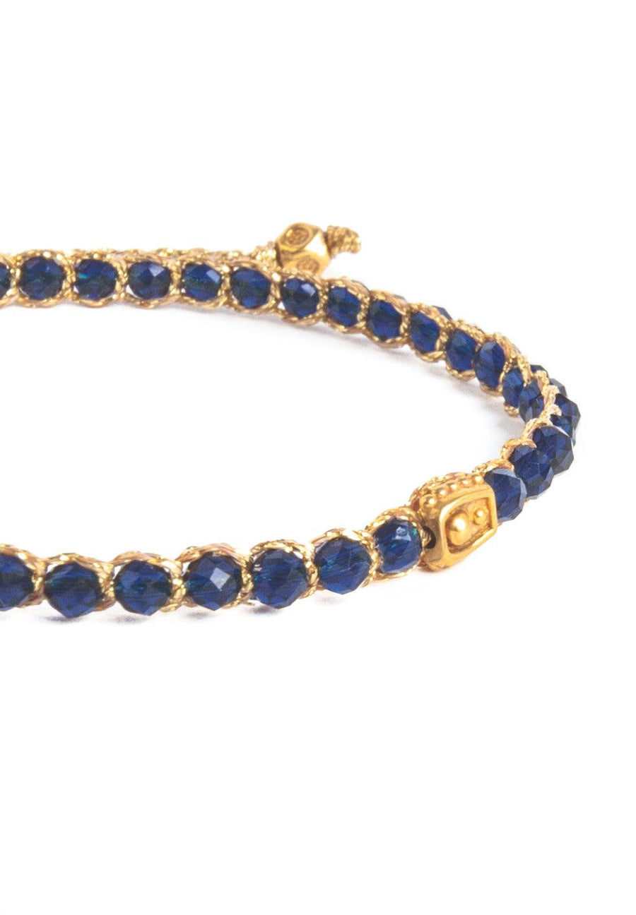Blue Spinel Bracelet | Gold - Samapura Jewelry