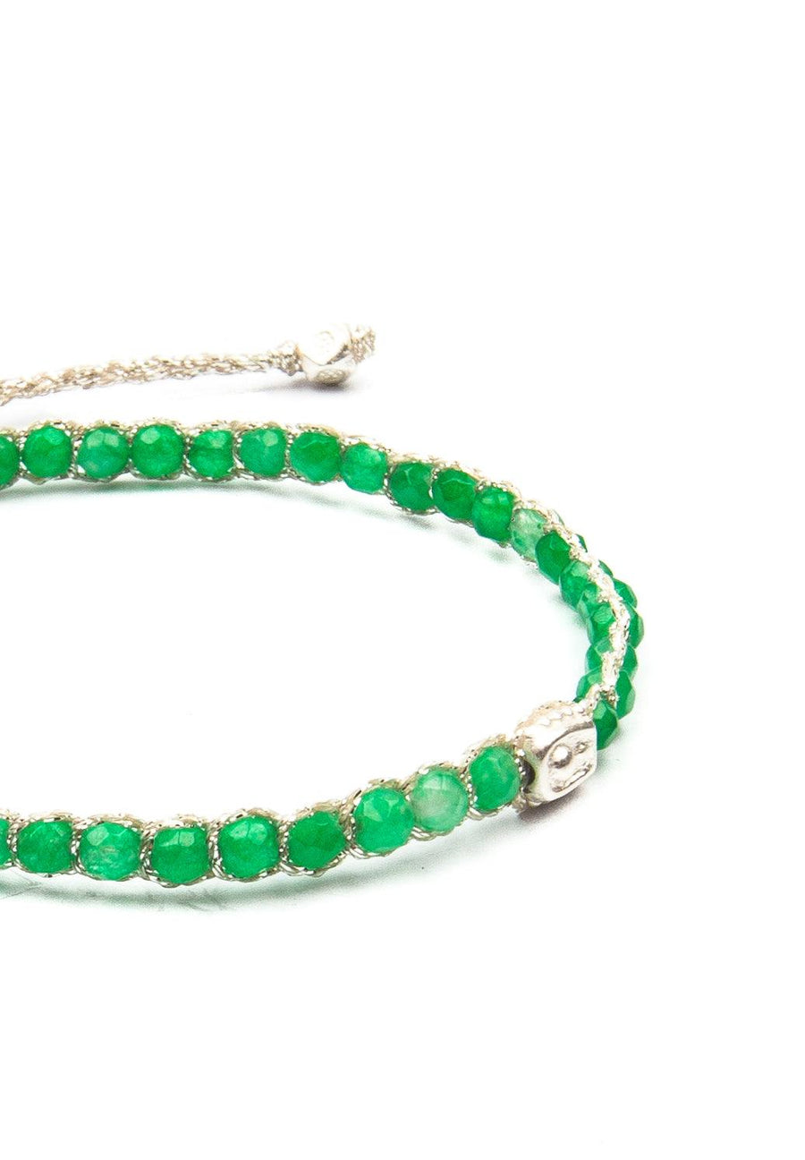 Green Jade Bracelet | Silver