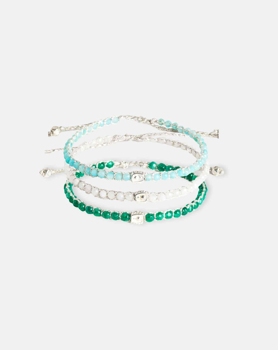 Garden Stack Bracelets | Silver - Samapura Jewelry