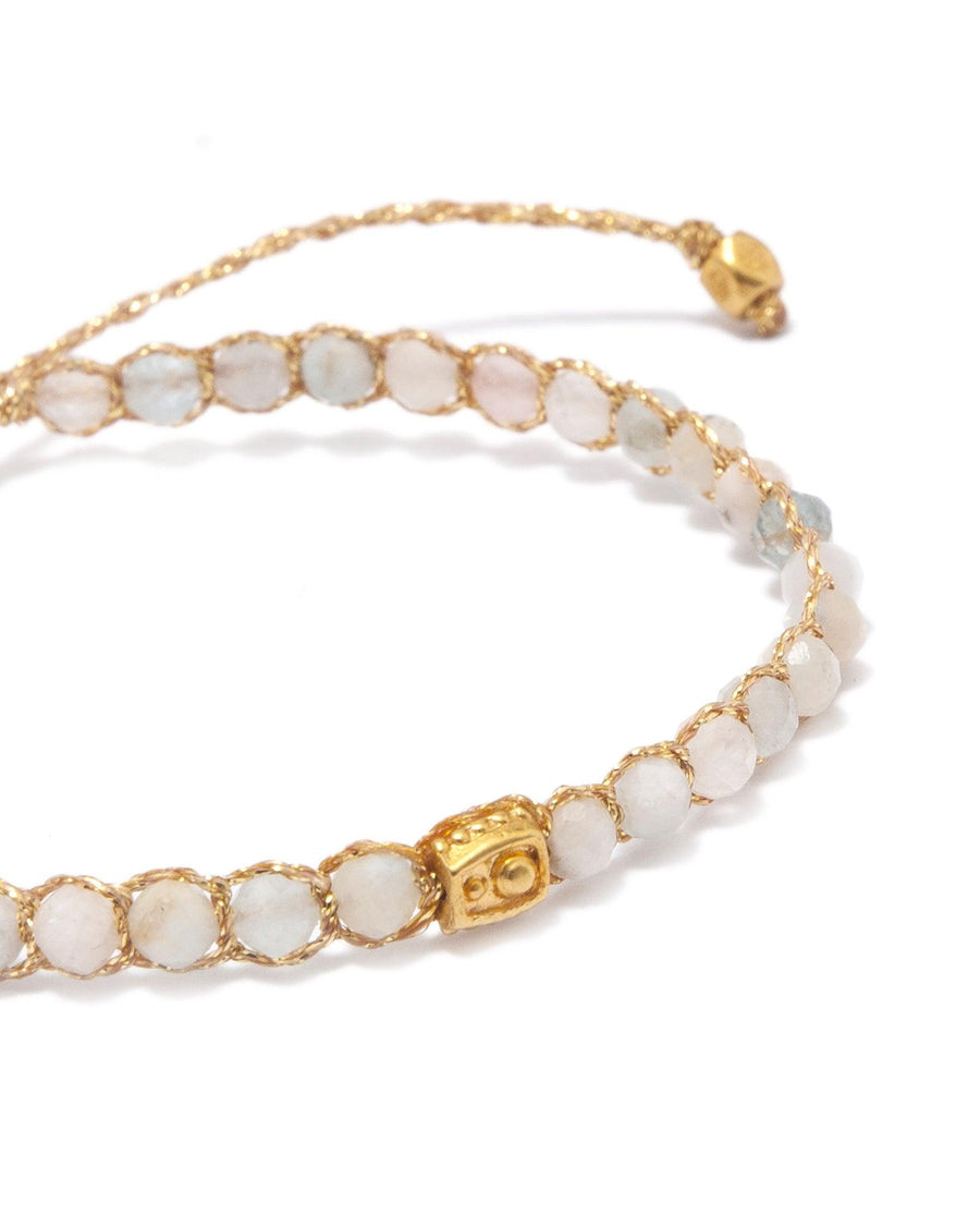Aquamarine Pakistan Bracelet | Gold - Samapura Jewelry