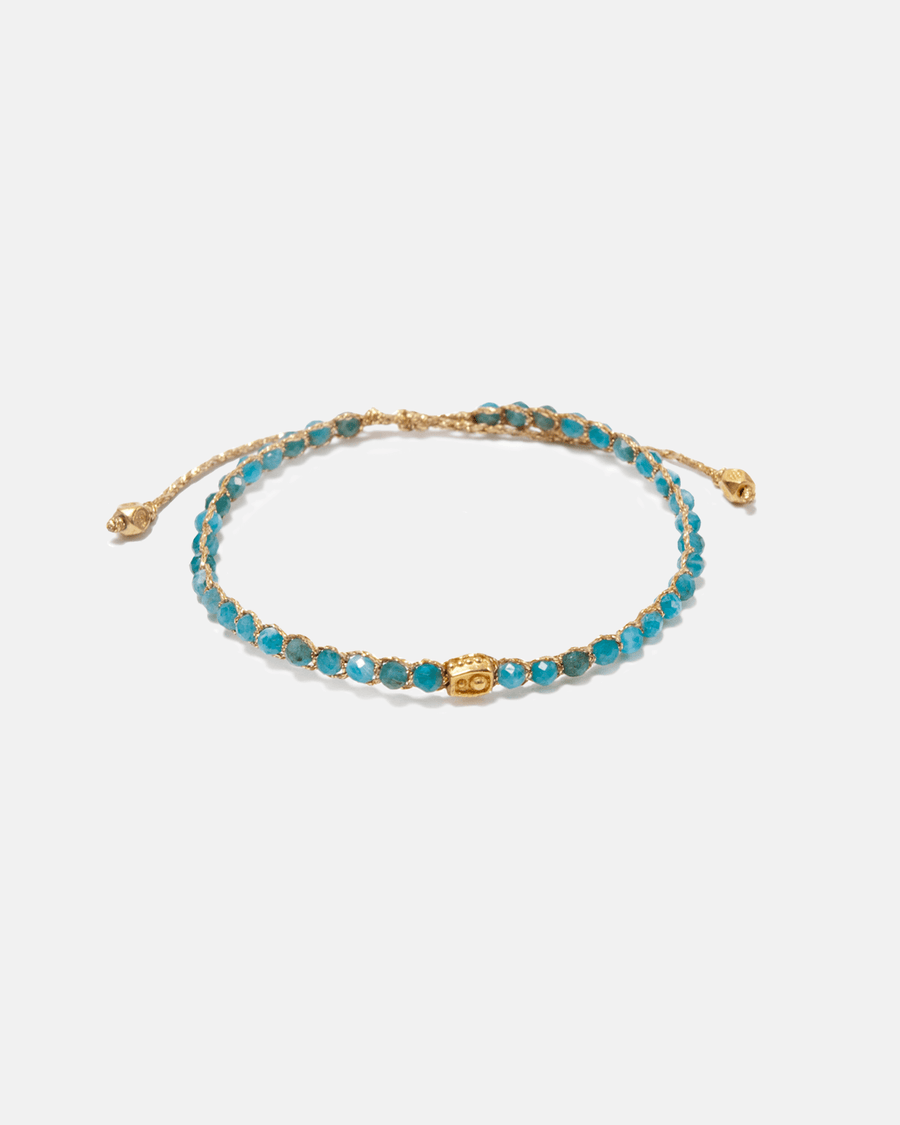 Apatite from Brazil Bracelet | Gold - Samapura Jewelry