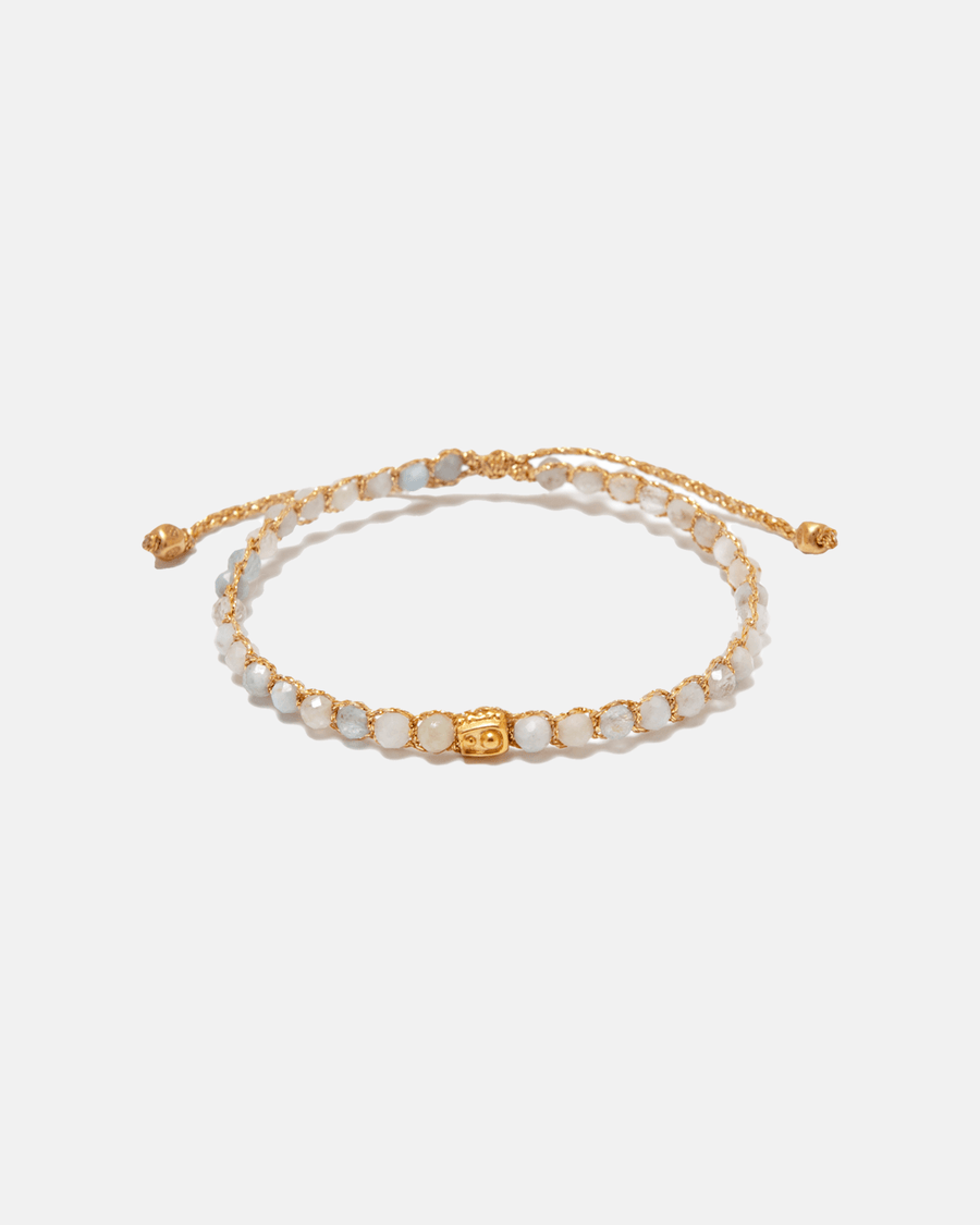 Aquamarine Pakistan Bracelet | Gold - Samapura Jewelry