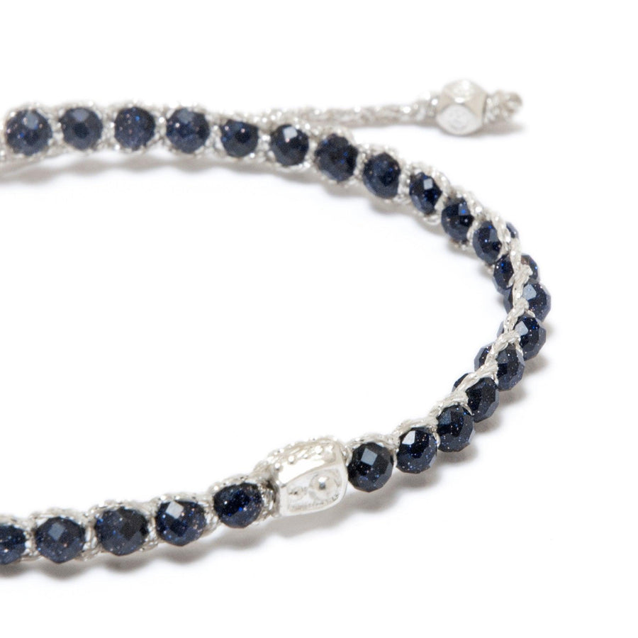 Blue Sandstone Bracelet | Silver - Samapura Jewelry