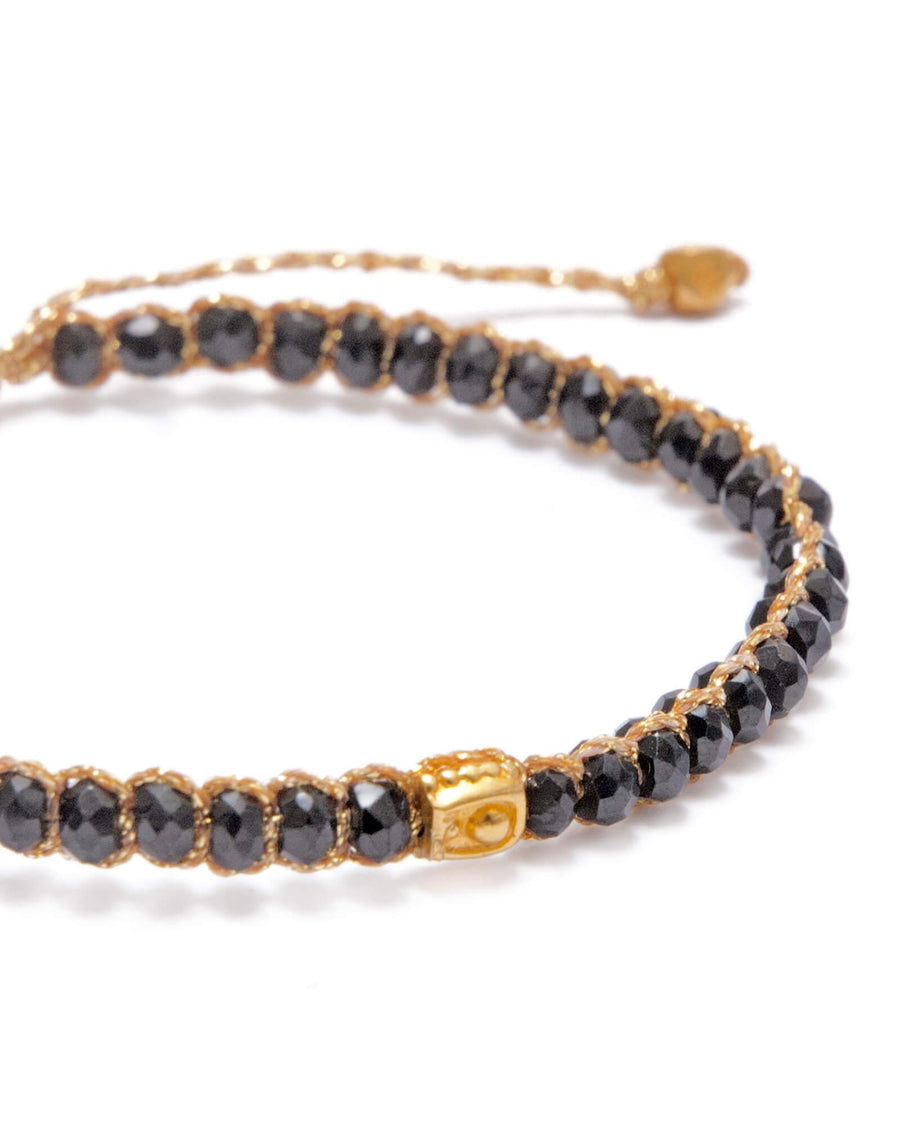Black Tourmaline Bracelet  | Gold