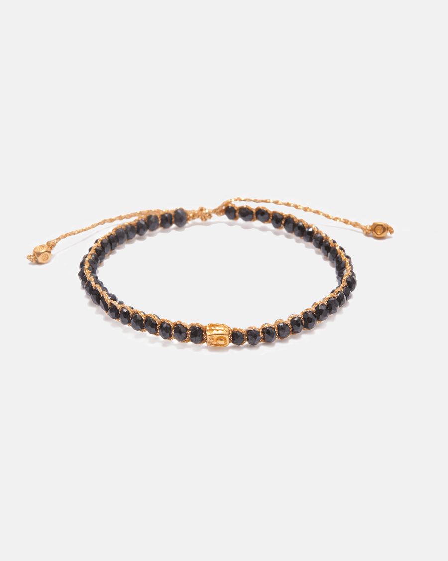 Black Tourmaline Bracelet  | Gold