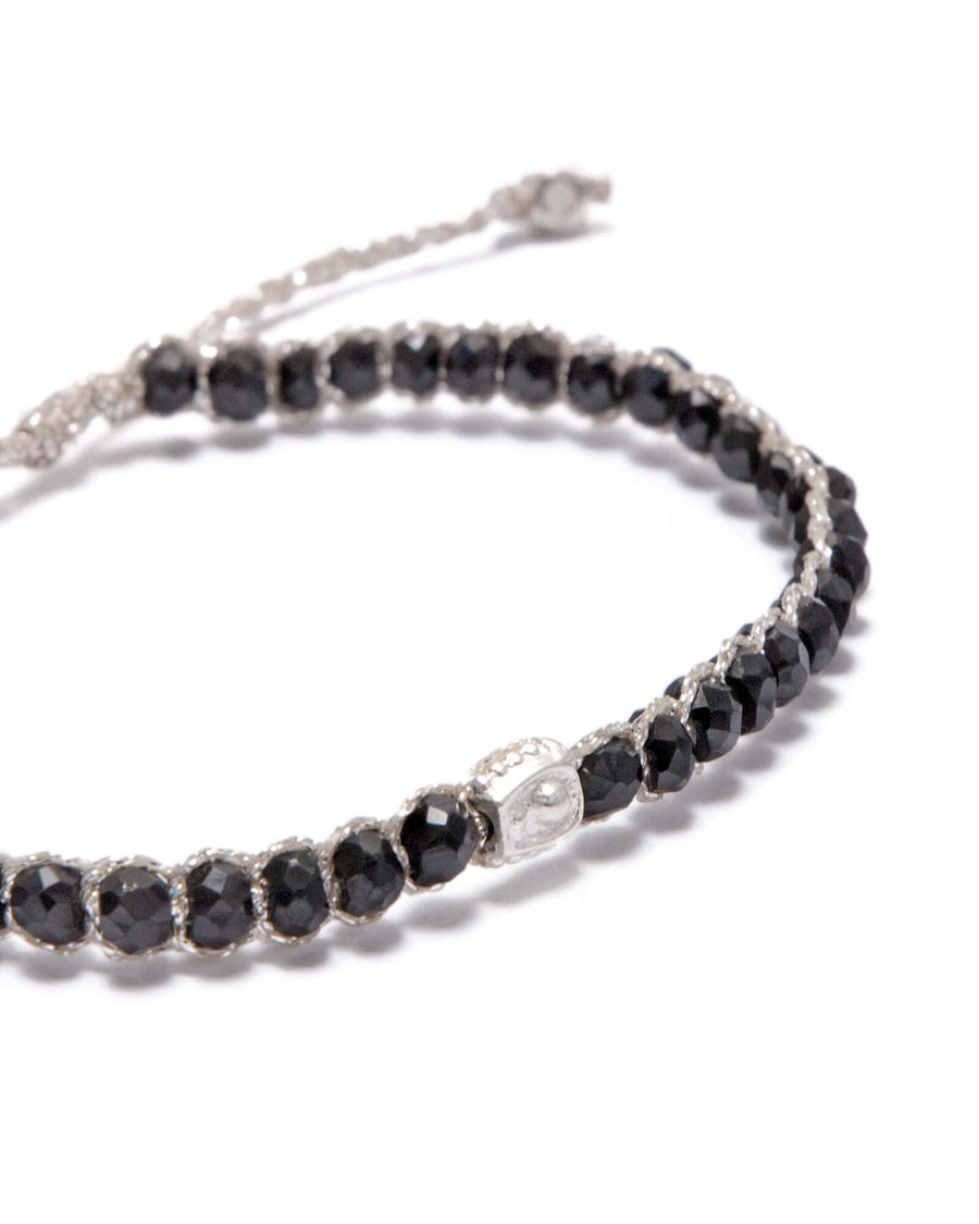 Black Tourmaline Bracelet | Silver - Samapura Jewelry