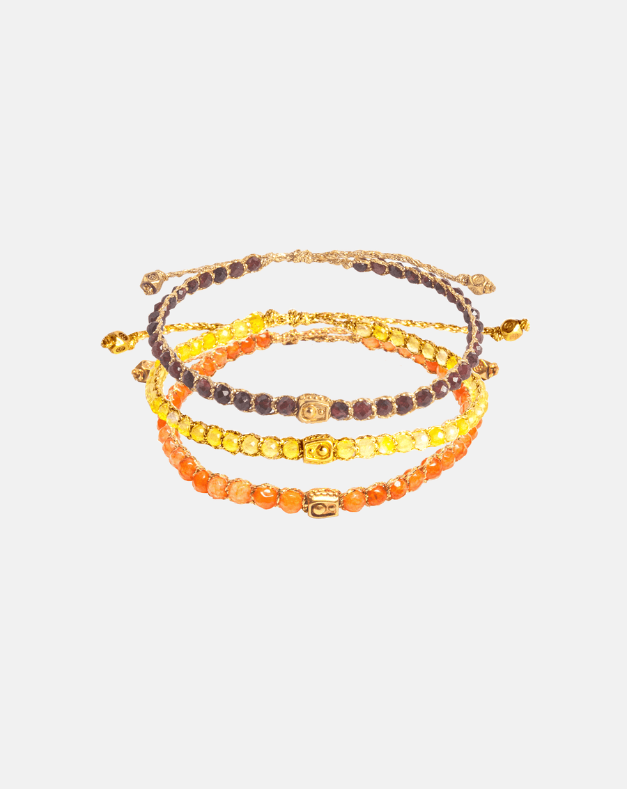 Cancer Stack Bracelets | Gold - Samapura Jewelry