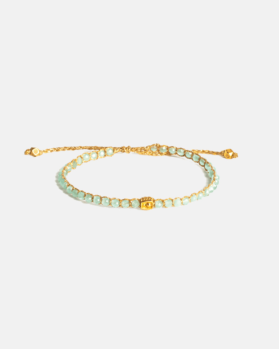 Chalcedony Bracelet | Gold - Samapura Jewelry
